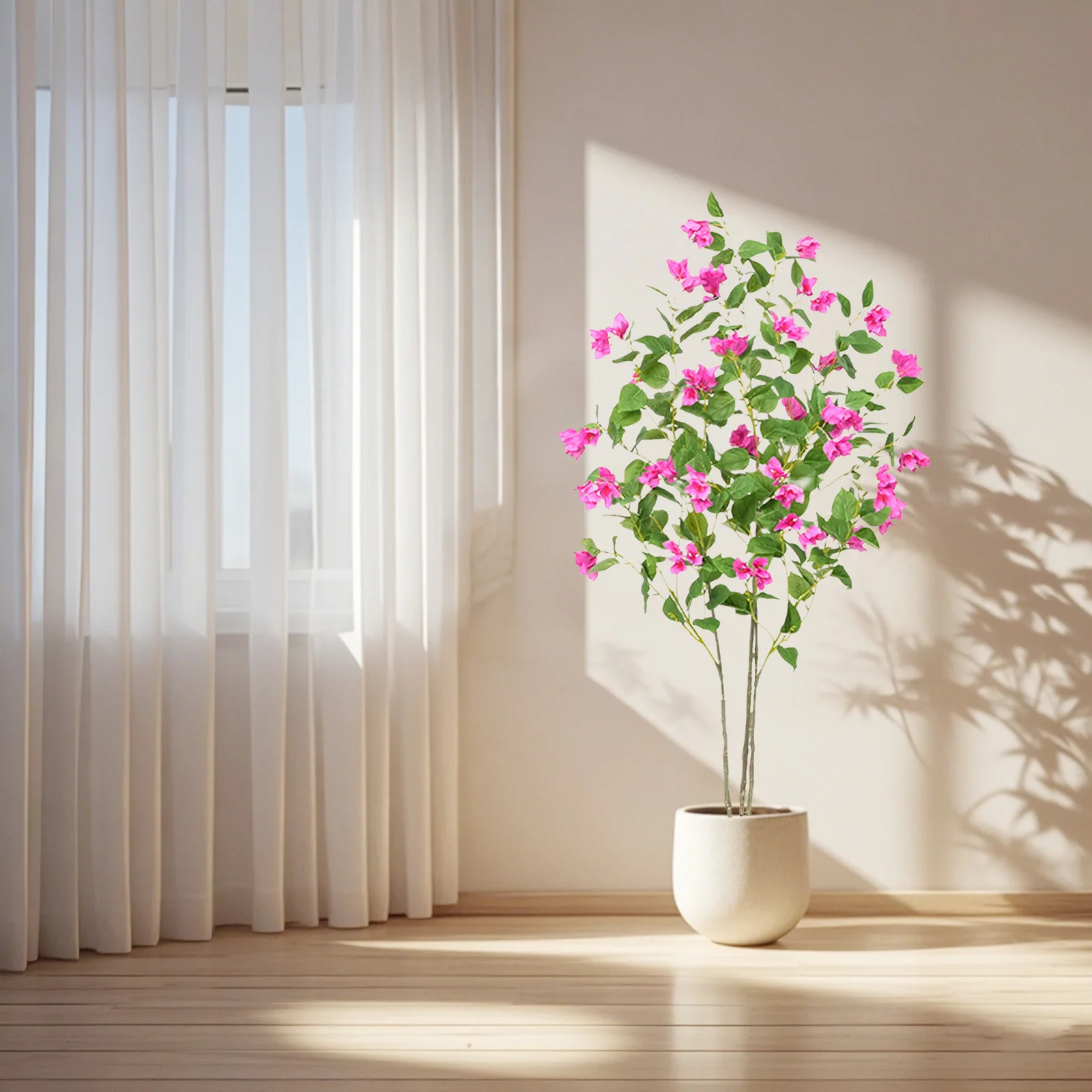 Künstlicher Baum mit fühlen sich echt an, Blätter, Bougainvillea-Blumen, Baum für Fotografie, Studio, Atmosphäre, Dekoration, Heimlandschaft – Detail 6