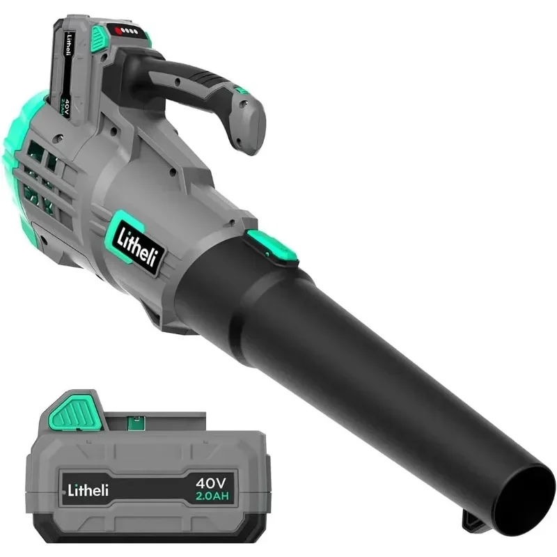 

Litheli Cordless Leaf Blower 40V, Battery Leaf Blowers for Lawn Care, Lightweight Axial Blower for Blowing Leaf, Dust, Debris