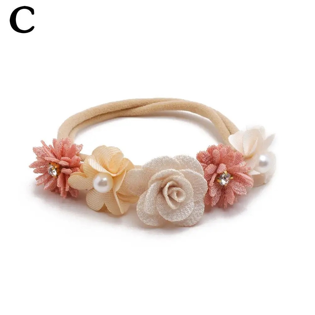 baby accessories diy New Bohemia Elastic Flower Kids Headband Baby Girls Toddler Headwear Cute Gifts Photo Props Kids Accessories Baby Accessories best of sale