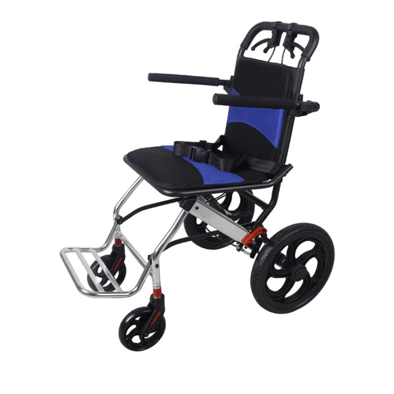 

Lightweight Folding Transport Wheelchair with Swing-Away Footrest