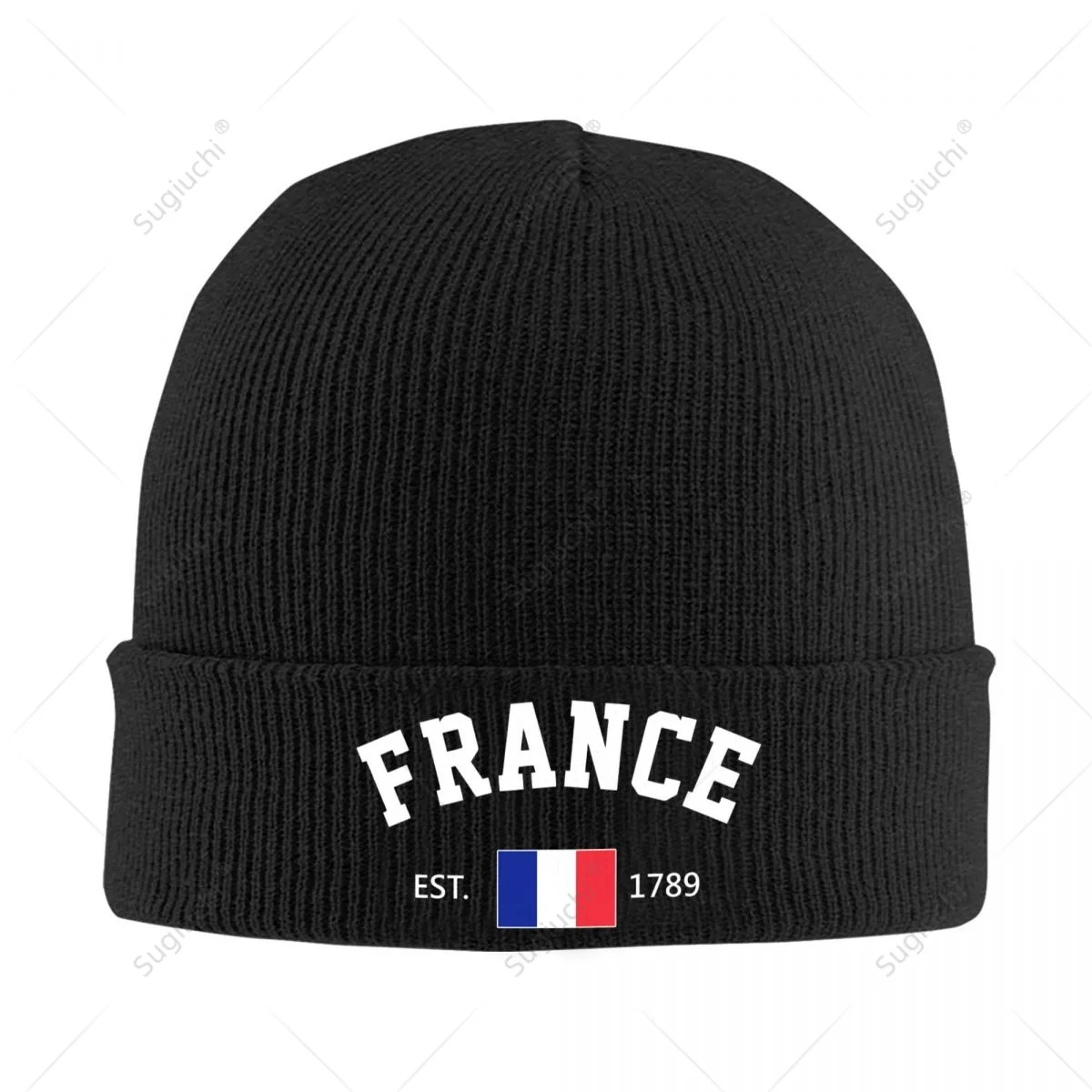 

Knitted Hat Unisex France EST.1789 Independence Day For Men Women Boys Winter Autumn Beanie Cap Warm Bonnet