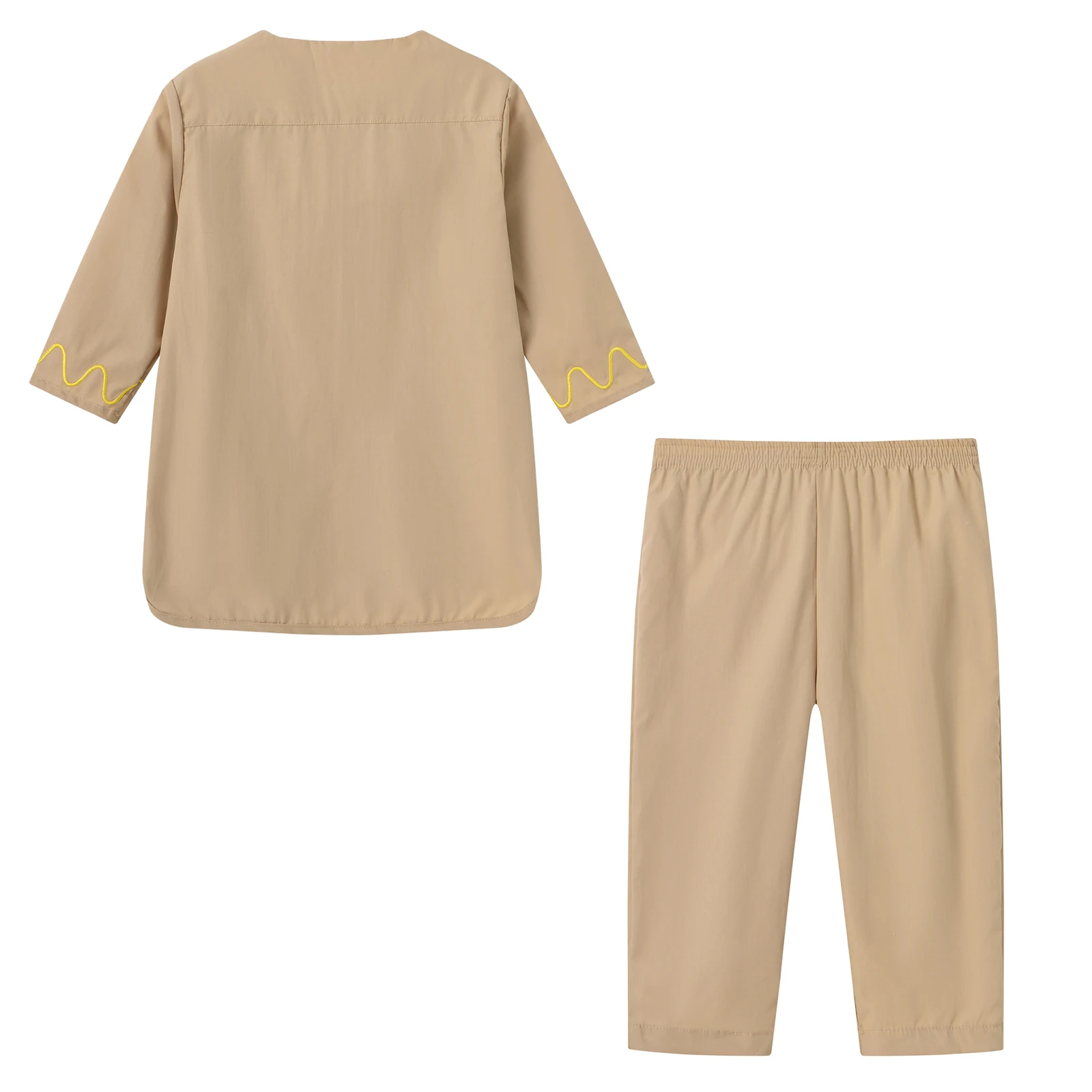 مجموعة رداء جيب ربطة عنق مستديرة بأزرار شرق أوسطي...