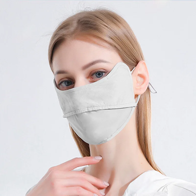 Spring And Summer New Outdoor Commuter Sunscreen Mask Simple Color Fashion Women Breathable Color Gradient Sunscreen Mask