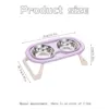 1PC Foldable Stainless Steel Pet Bowl Cat Food Bowl Cat Bowl Dog Food Bowl Neck Protection High Foot Double Bowl 5