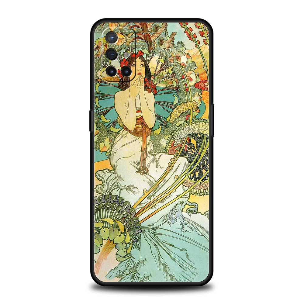 Alphonse Mucha Art Poster Soft TPU Phone Case Cover