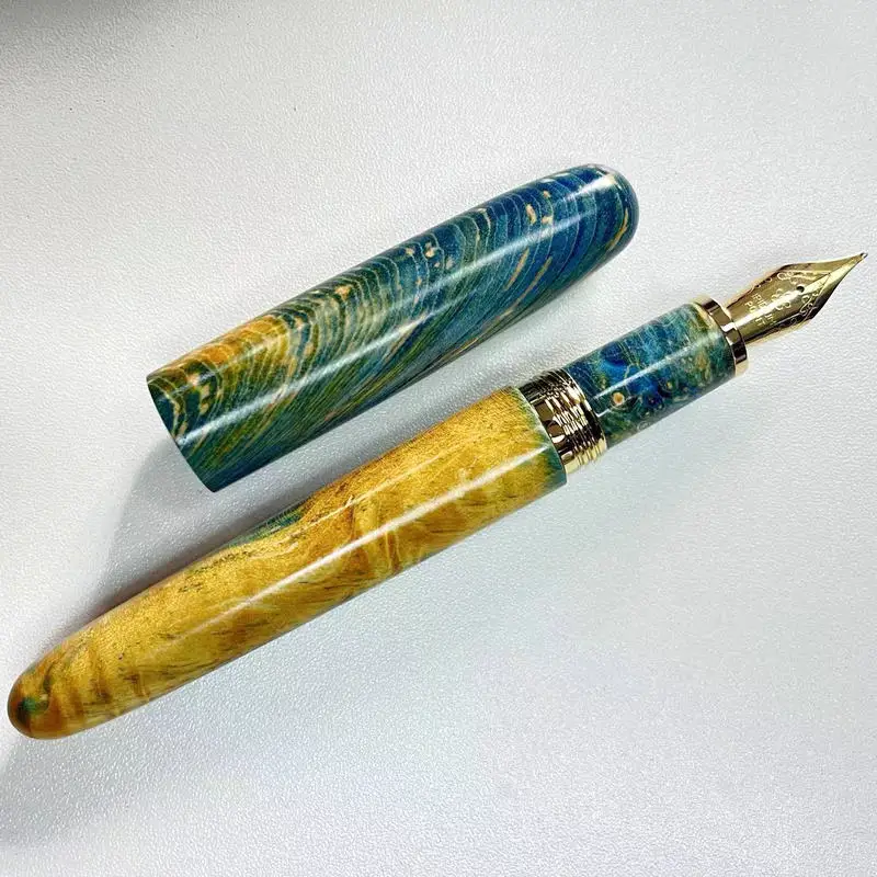 Jinhao 9058 Fountain Pen Stable Wood Business Office Signature Pens Gift  Student Stationery Supplies Fountain Pen High Quality