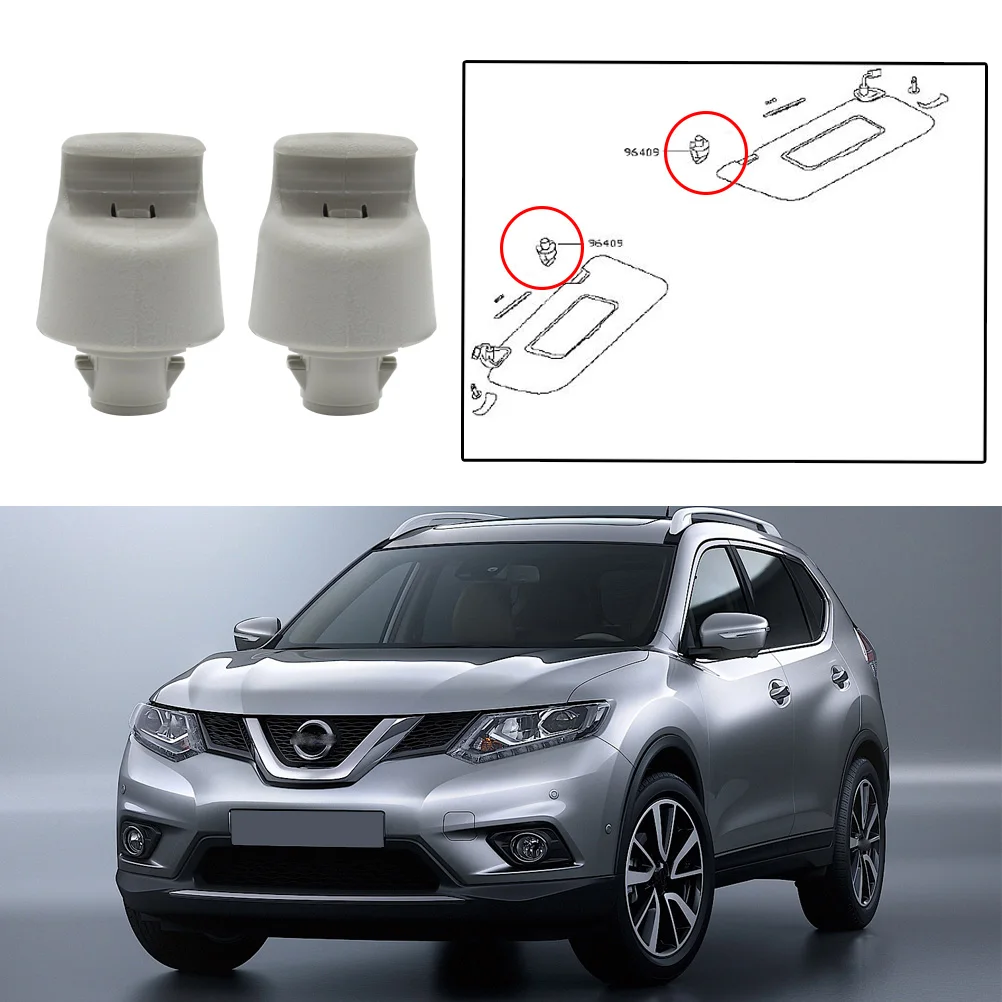 Apktnka 썬 바이저 후크 클립 행거 홀더 버클 브래킷 리테이너 Renault Koleos HC 인피니티 QX56 QX60 JX35 OE 96409-3JA0A