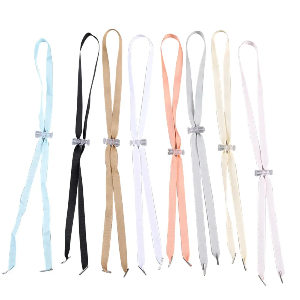 5Pcs New Adjusting Rope Windproof Hat Strap Removable Anti-lost Hat Wind Rope Solid Color Chain Strap