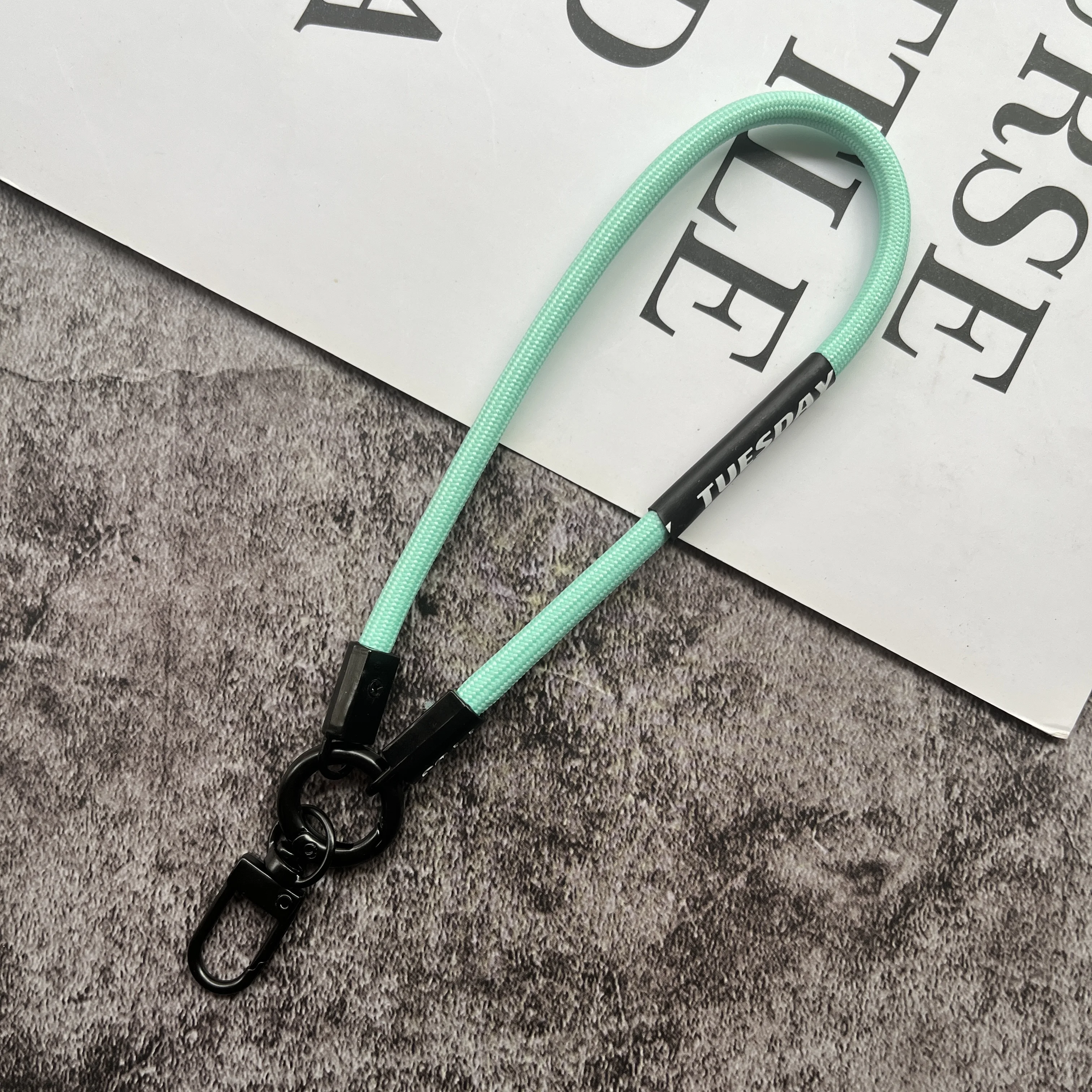 Versatile Metal Keychain with Lanyard Strap