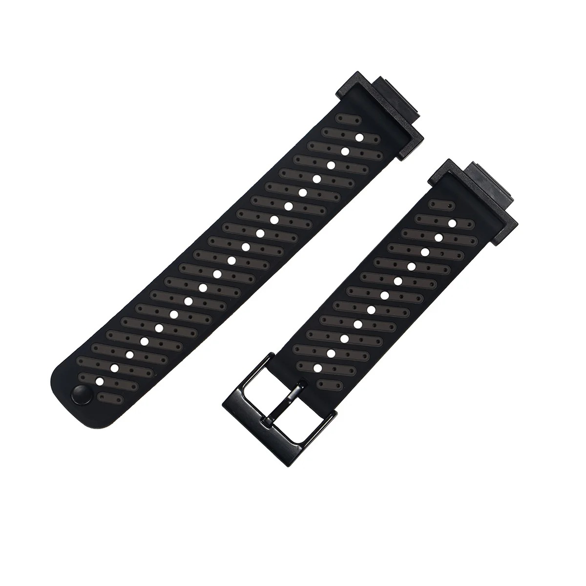 Two-Tone Silicone Sport Watchband Bracelet