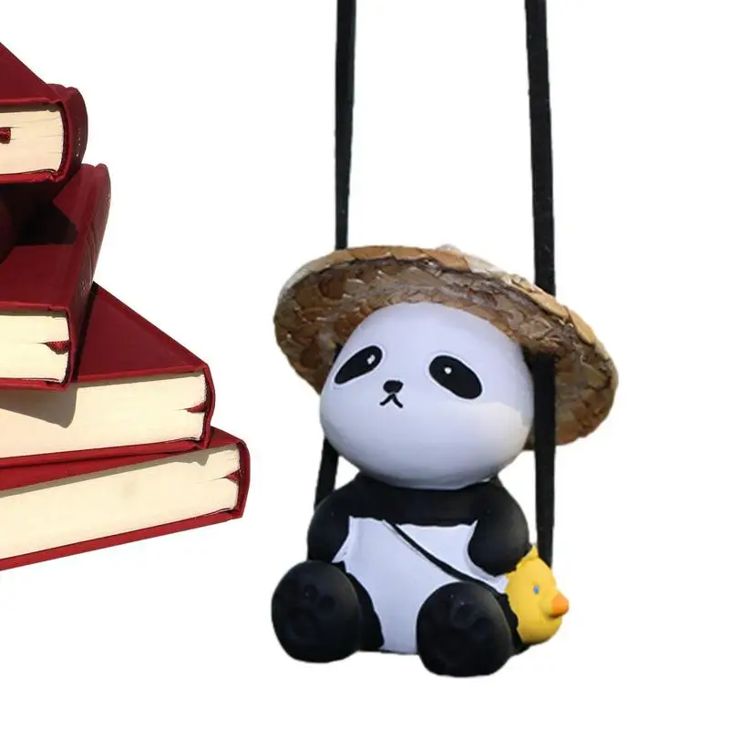 

Car Panda Pendant Cute Car Hanging Panda Decoration Pendant Ornament Tiger Navigator Auto Rearview Mirror Pendant Car Accessory