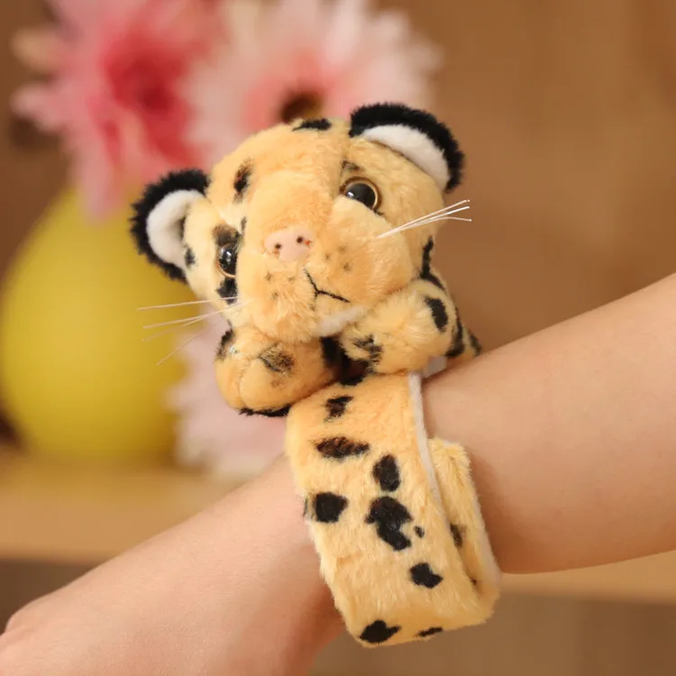 thumbnail image 1 of Hug Slap Bracelet Animals Assorted Stuffed Animal Plush Slap Bracelets Bulk Tiger Stuffed Plush Kids Toy for Birthday Party Gift, 1 of 5