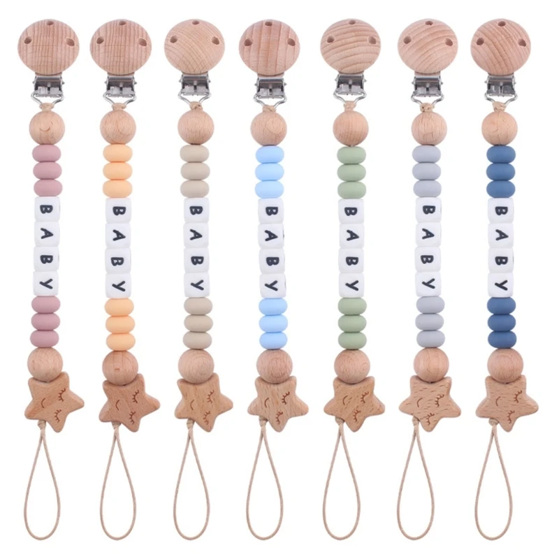 

Cartoon Clip for Baby Silicone Pacifiers Clip Soother Chain Holder Durable