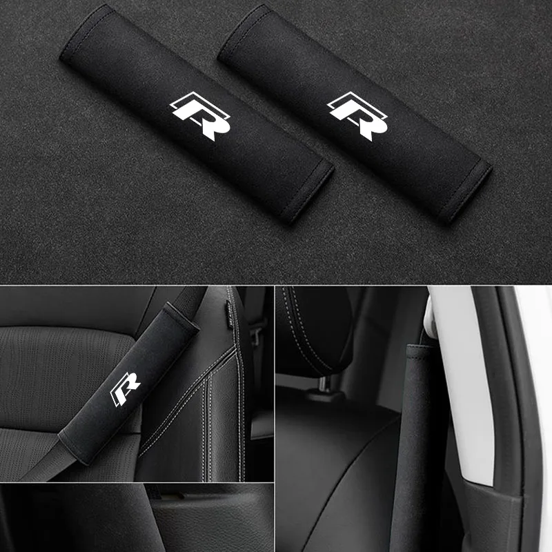 Seat Belt Covers Seat Belt Protector Safety Belt Shoulder Guard for VW R RLine GTI Golf Polo GTD Passat MK5 TSI Jetta Scirocco