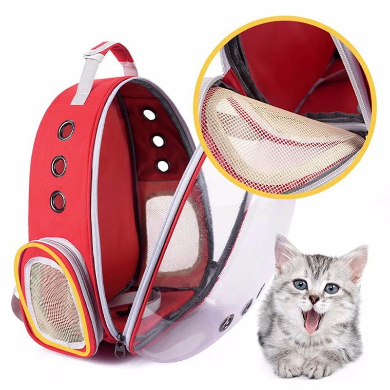 Pet Carrier Bag Space Pet Backpacks Breathable Portable Transparent Puppy Dog Transport Carrier Space Capsule Bags