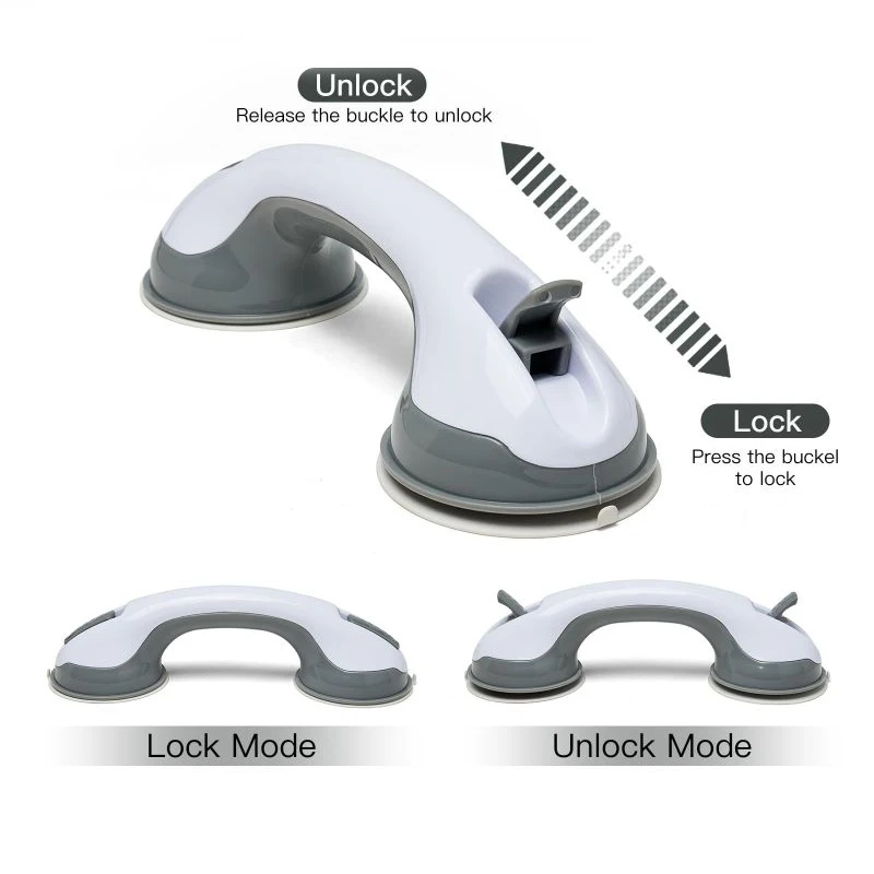 Description Picture 4 of itemShower Handle Grab Bars For Shower & Bathtubs For Seniors Strong Hold Suction Washable Plastic Bathtub Handles