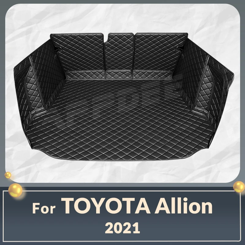 

Auto Full Coverage Trunk Mat For Toyota Allion 2021 Leather Car Boot Cover Pad Cargo Liner Interior Protector Accessories