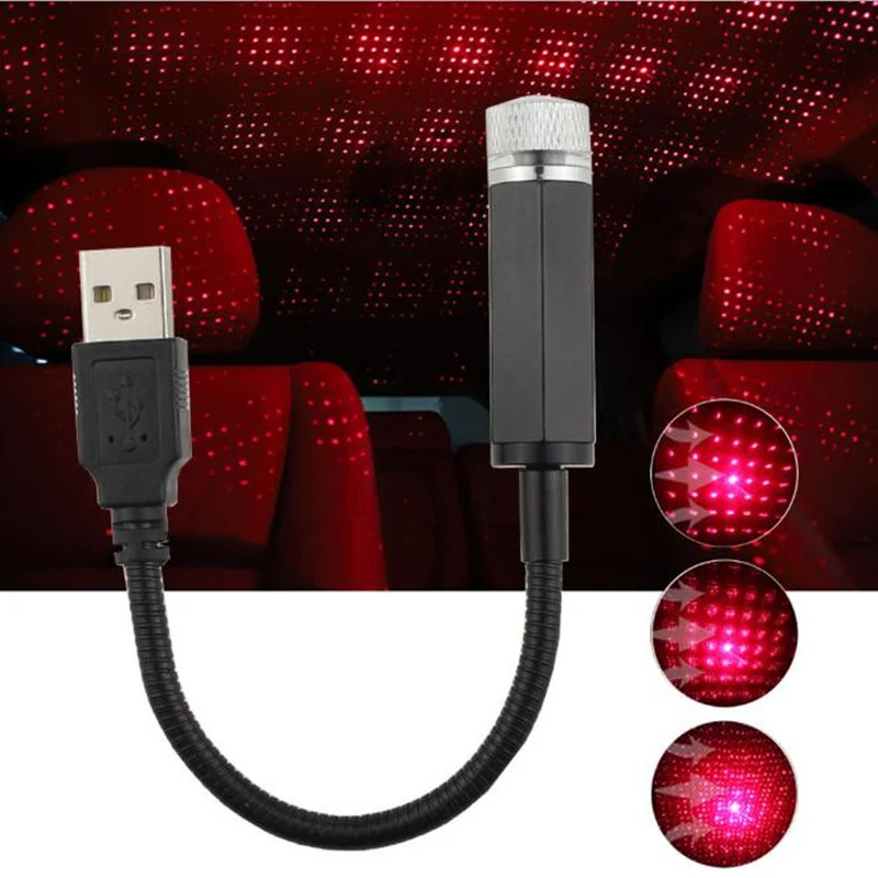 New Car Usb Led Roof Star Night Lights Proiettore Light Per Chrysler Sebring Voyager Crossfire Pt Cruiser 300C Aspen Pacifica