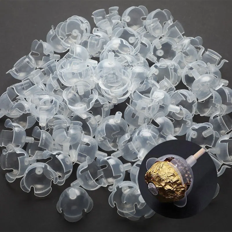 50pcs 초콜릿 공 홀더 케이스 꽃 사탕 공 꽃다발 DIY 고정 자료 꽃과 장식 초콜릿의 고정 자료