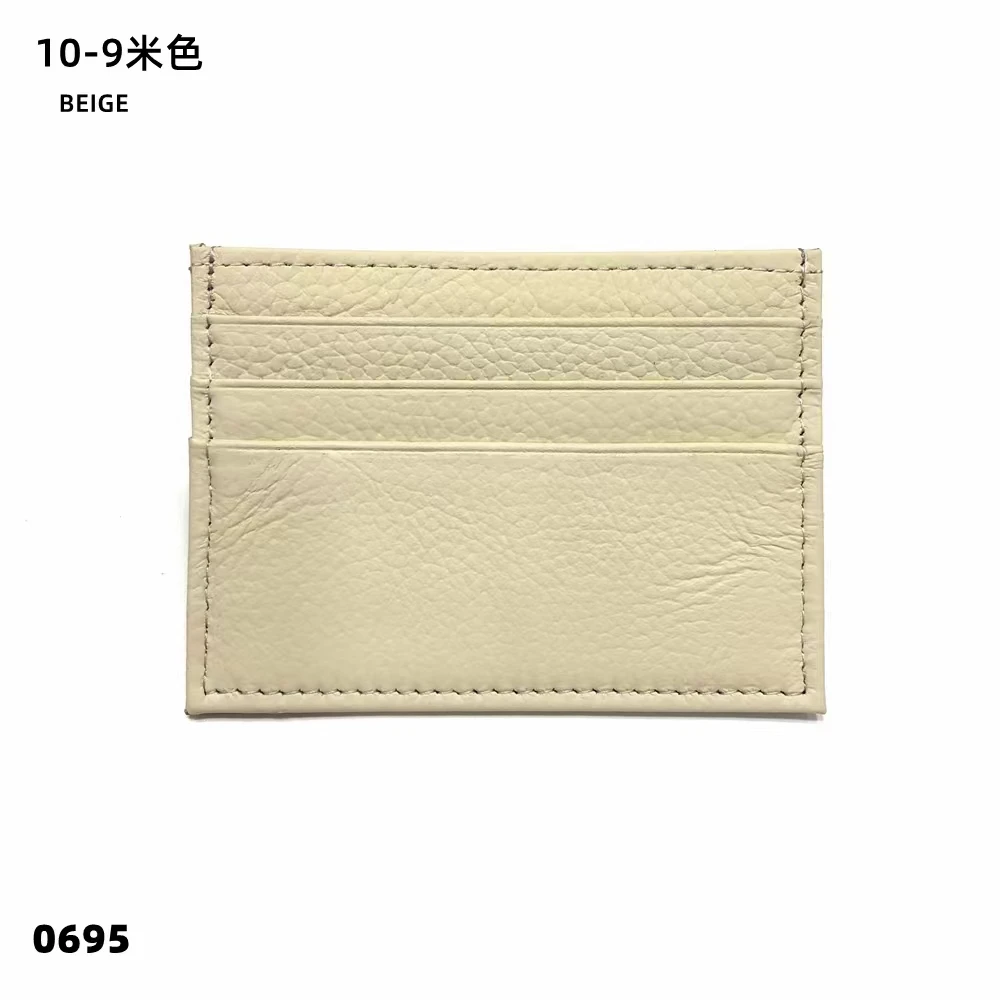 Personalized Genuine Leather Card Holder – Custom Initial Slim Wallet & Monogrammed Name Case