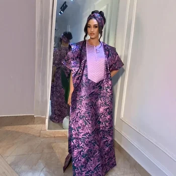2025 African Dresses for Women Traditional Africa Clothing Dashiki Ankara Outfits Gown Abayas Robe Muslim Kaftan Maxi Long Dress 1