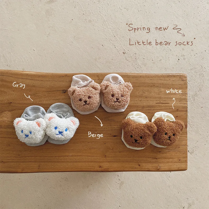 Kids Socks Baby Socks Cute Cartoon Bear Baby Socks Toddler Socks