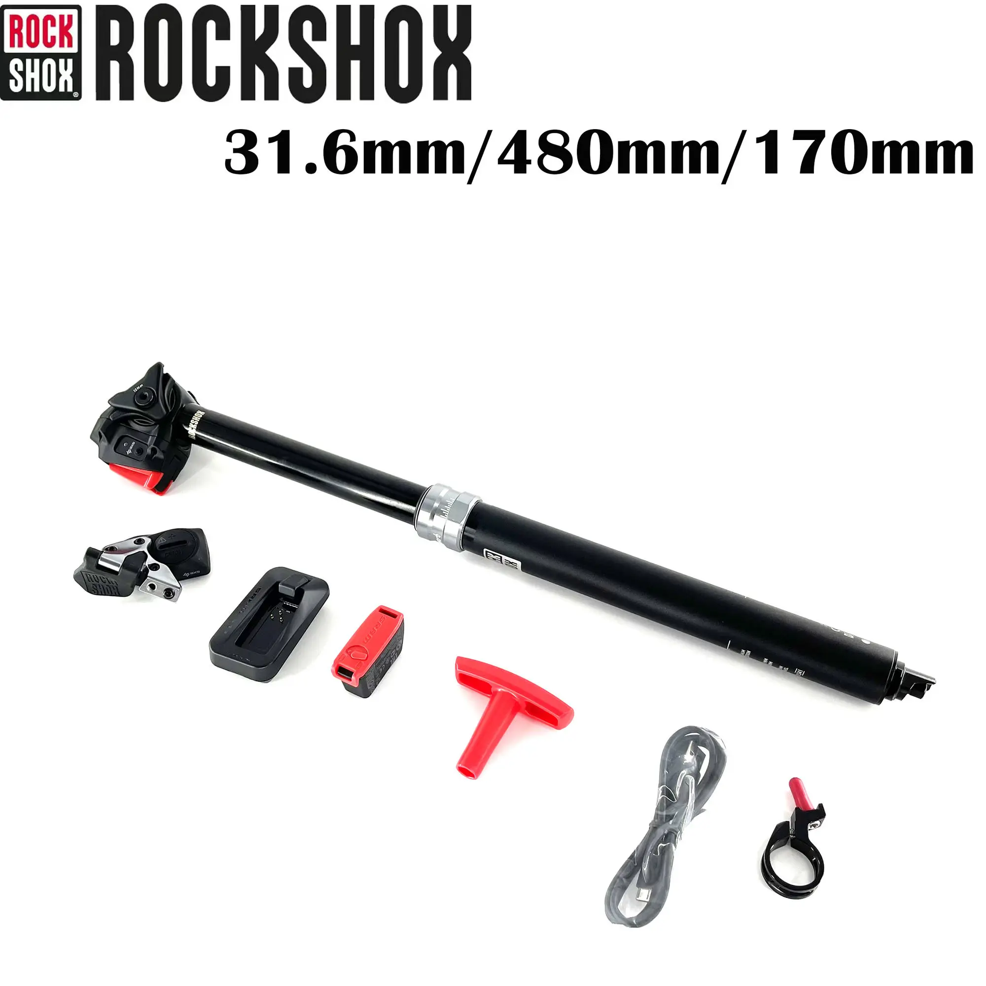 31.6 Seatpost RockShox Reverb AXS Dropper Post - 31.6mm, 170mm