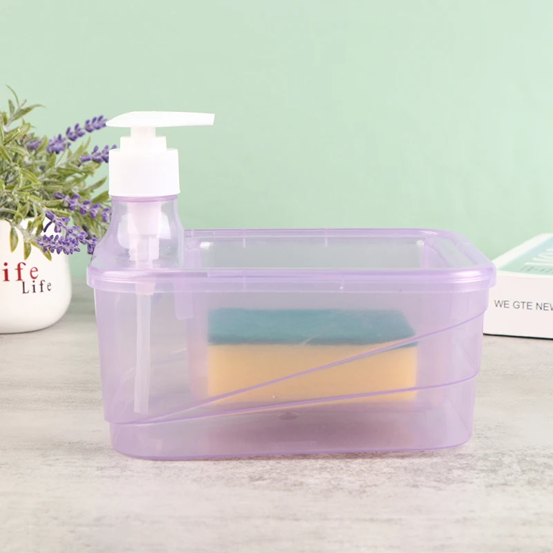 1Set Liquid Soap Dispenser Kitchen Dish Soap Container Cleaning Tool