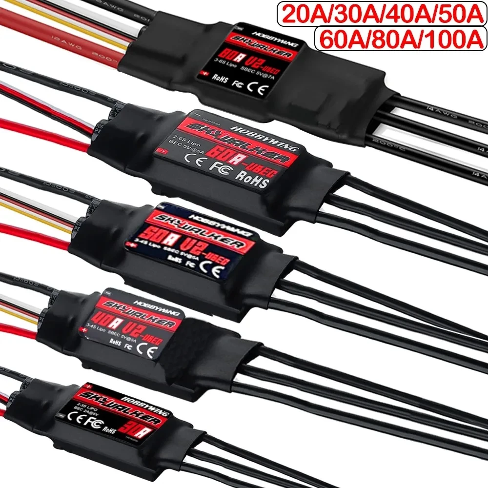 S6a0000678a4c4cc99849087584ce051e8.jpg Hobbywing Skywalker 20a/30a/40/50a/60/80a/100a/contrôleur de vitesse Esc sans brosse avec Ubec pour hélicoptère d'avion quadrirotor Rc Fpv