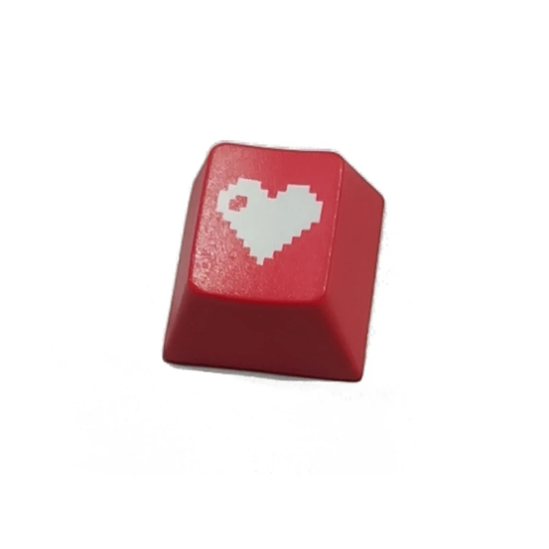 

Red Love Heart Pattern Keyboard Keycap Mechanical for Key Cap Hat for PC Computer Notebook Use Supplies