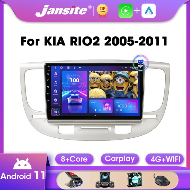 Android 11 2din Autoradio Multimedia für Kia Rio 2 Rio2 2005-2011