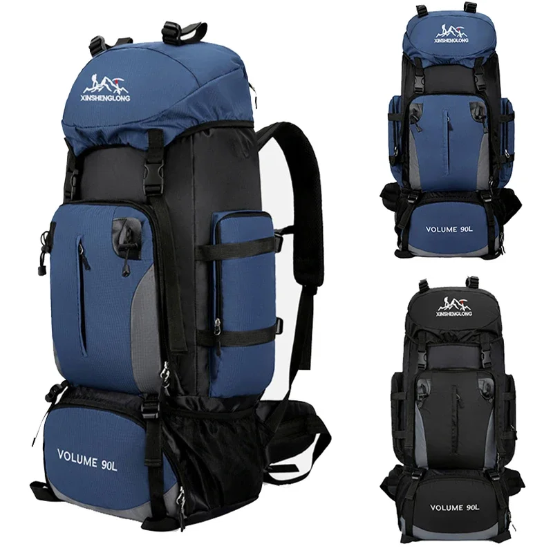 

90L Camping Travel Backpack Large Capacity Climbing Bag for Men Women Camping Trekking Hiking Backpacks Waterproof Outdoor Bag
