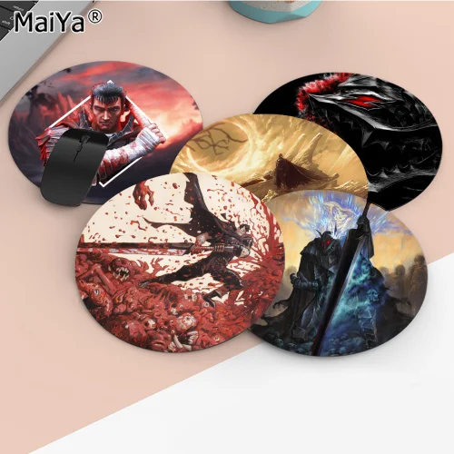 

Berserk Anime Mousepad Rubber Small Speed Version Game Computer Keyboard Office Table Mat PC Laptop Mouse mat Writing Desk Mats