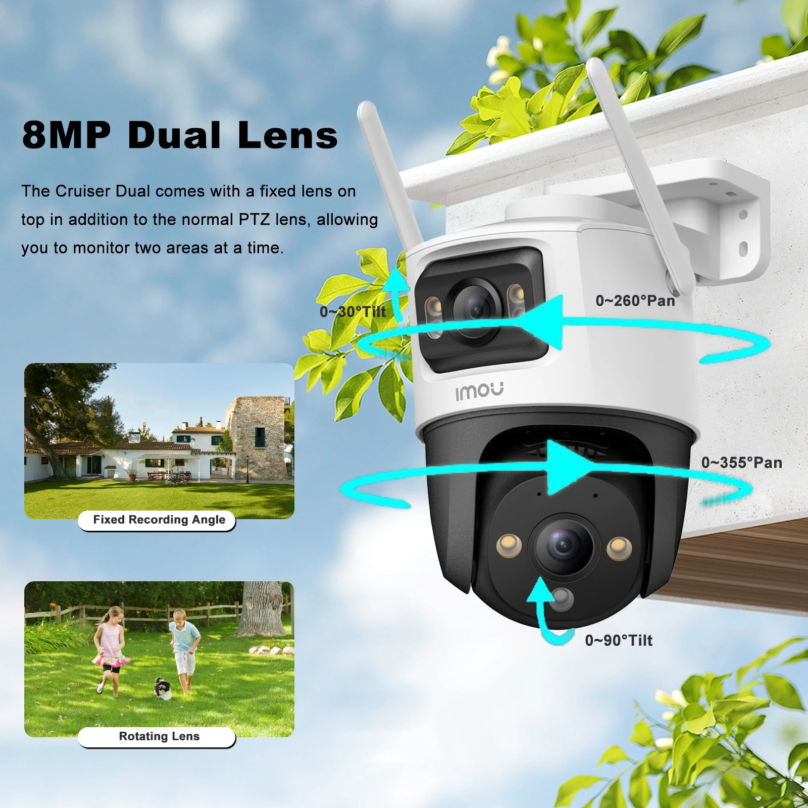 Generic Caméra De Surveillance Wifi 3mp, Vision Nocturne, Couleur, Suivi Humain Automatique, Vidéosurveillance - Prix pas cher | CI