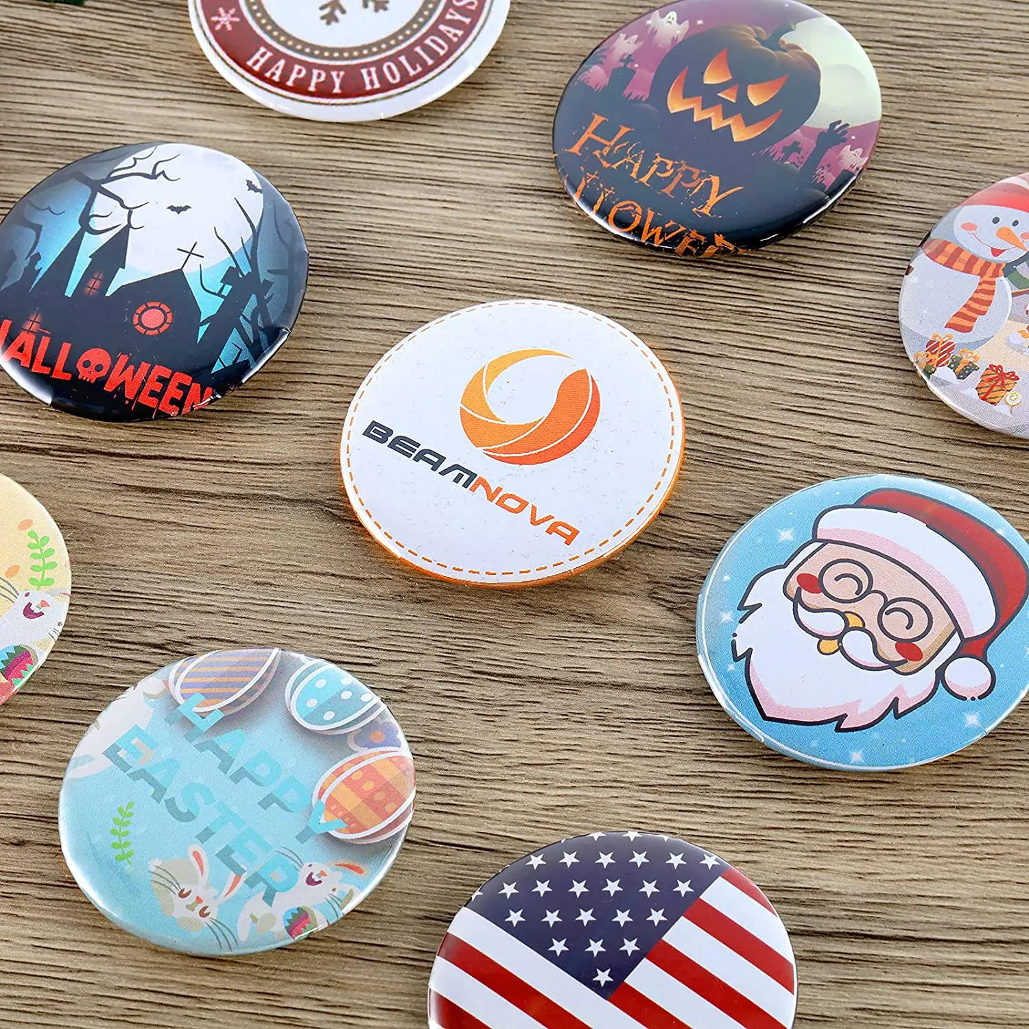 Button Making Supplies 100PCS Metal Back Badge Button Pins Button Maker Blank Raw Material Pin Buttons Badges Supplies Parts Punch Press Machine