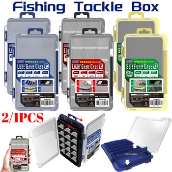 2/1PCS Fishing Bait Box Waterproof Bait Lure Hook Boxes Portable Fishing Lure Box Fishhook Storage Case Fishing Gear Accessories