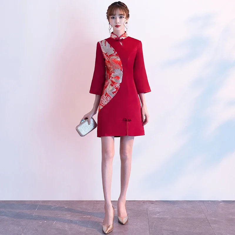 

Qipao Traditional Chinese Oriental Dress Women Cheongsam Sexy Modern Chinese Dress Qi Pao Female Ladies Asian Dress FF2526