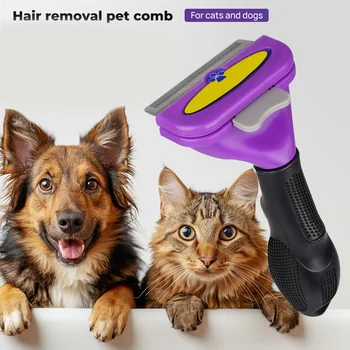 Pet Grooming Brush Dog Cat Hair Removal Comb Cleaning Tool for Pet Supplies Hair Remover and Grooming Tool