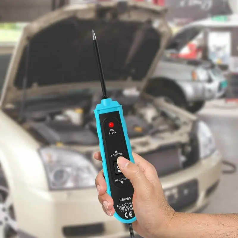

Electric System Tester 6-24v With 5m Cable Portable Power Probe Multifunctional Car Accessories Car Electric Circuit Tester