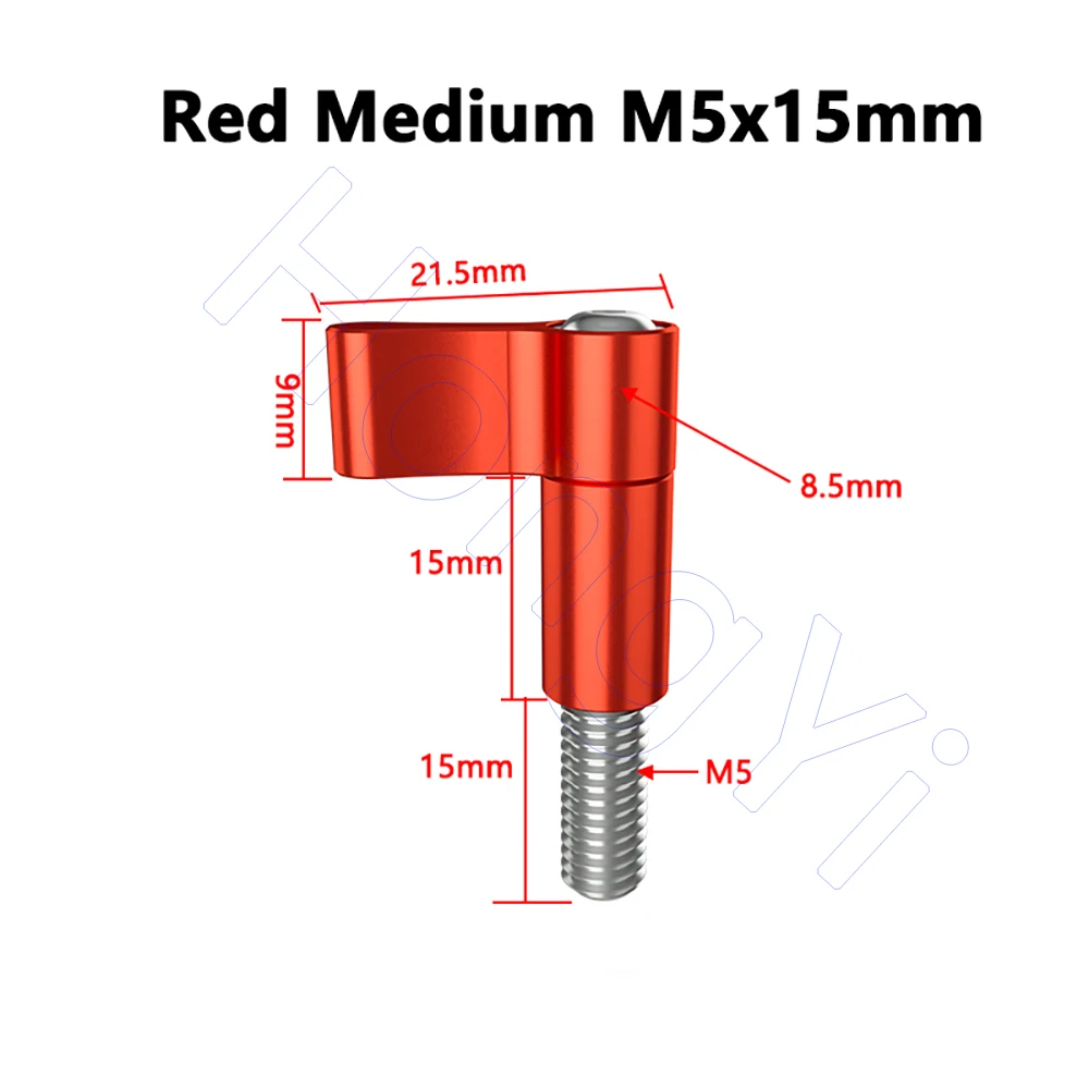 Red Medium M5x15mm