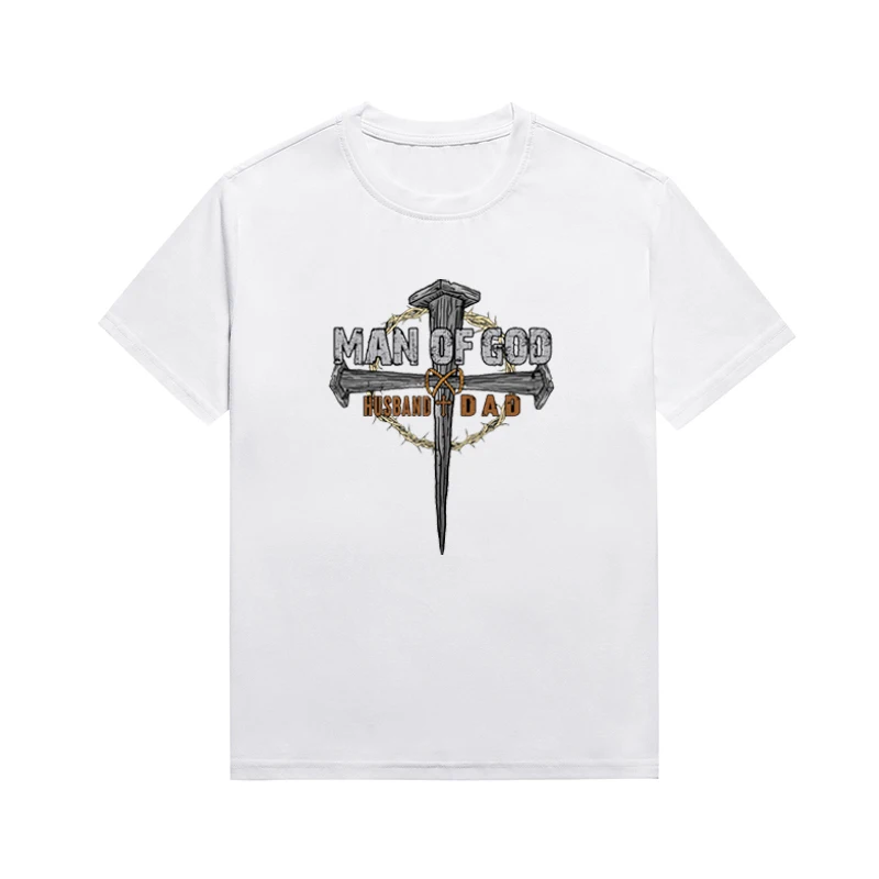 

Fashion Christian Cross Printing T-Shirt Short Sleeve Women Casual Tee Custom Top