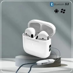 Wireless Bluetooth Earphone True Buds - HIFI Stereo Sound, Sport Earbuds with Mic (White)