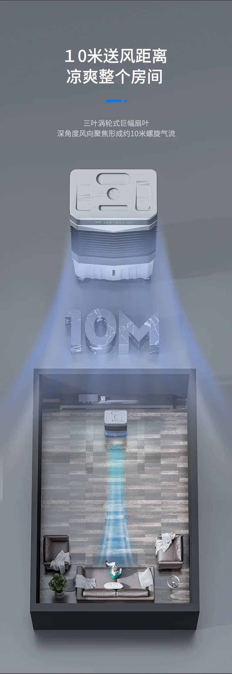 S6a009f8c015a4470b6640d62e9c48c89F Industrial Air Conditioning Fan Air Cooler Household Refrigeration Small Air Conditioner Plus Water Cooling Electric Fan Mallzona