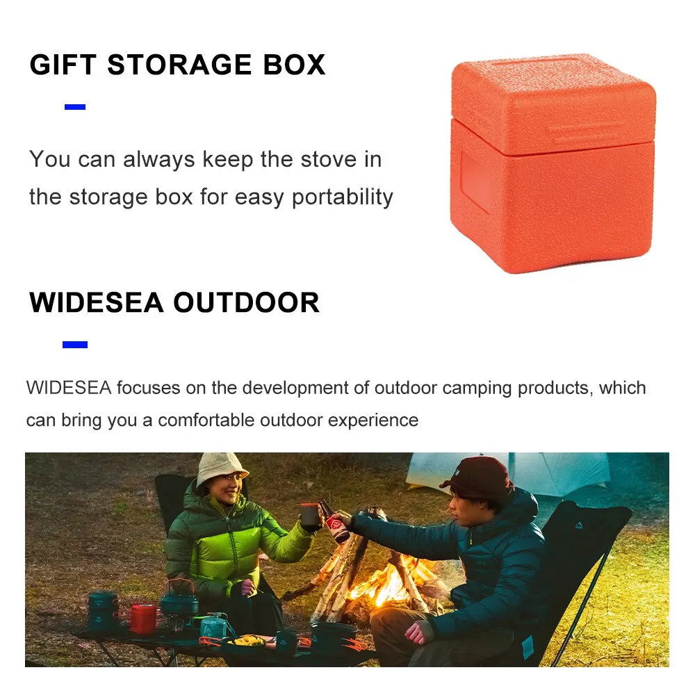 Widesea Camping Gas Stove Cookware 6