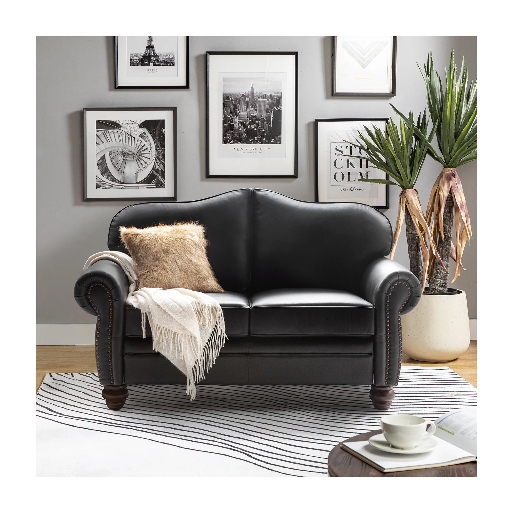 

Simple Office Sofa The Best Price Pu Leather Sofa With Coffee Table Set Office Room Furniture Synthetic Leather Modular Modern