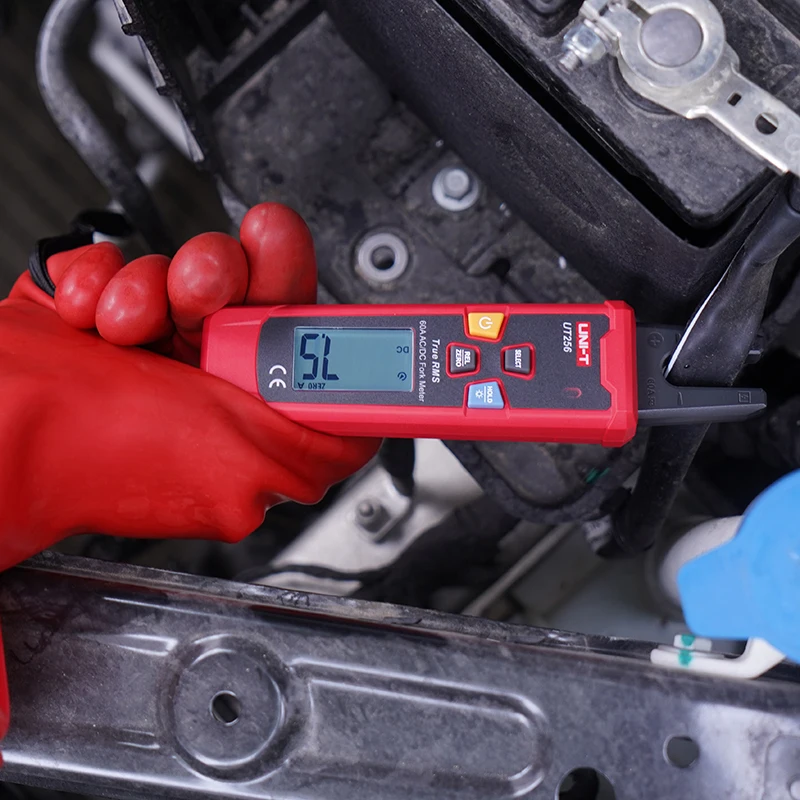 

UNI-T UT256 60A DC AC Current Fork Meter True RMS Amperometric Clamp Meter Digital Ammeter NCV Test Electrical Instruments Tools