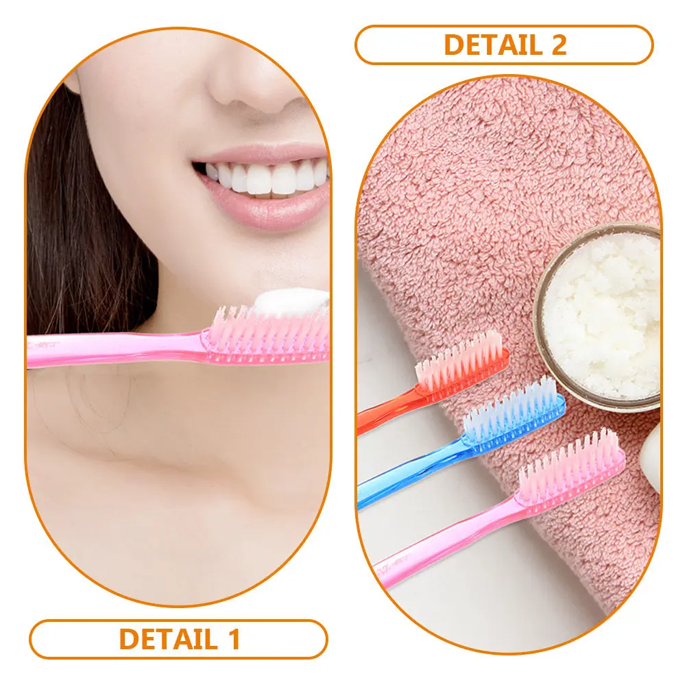10Pcs 휴대용 여행 칫솔 하드 브리슬 성인 플라스틱 경량 소형 수동 청소 칫솔 성인 칫솔