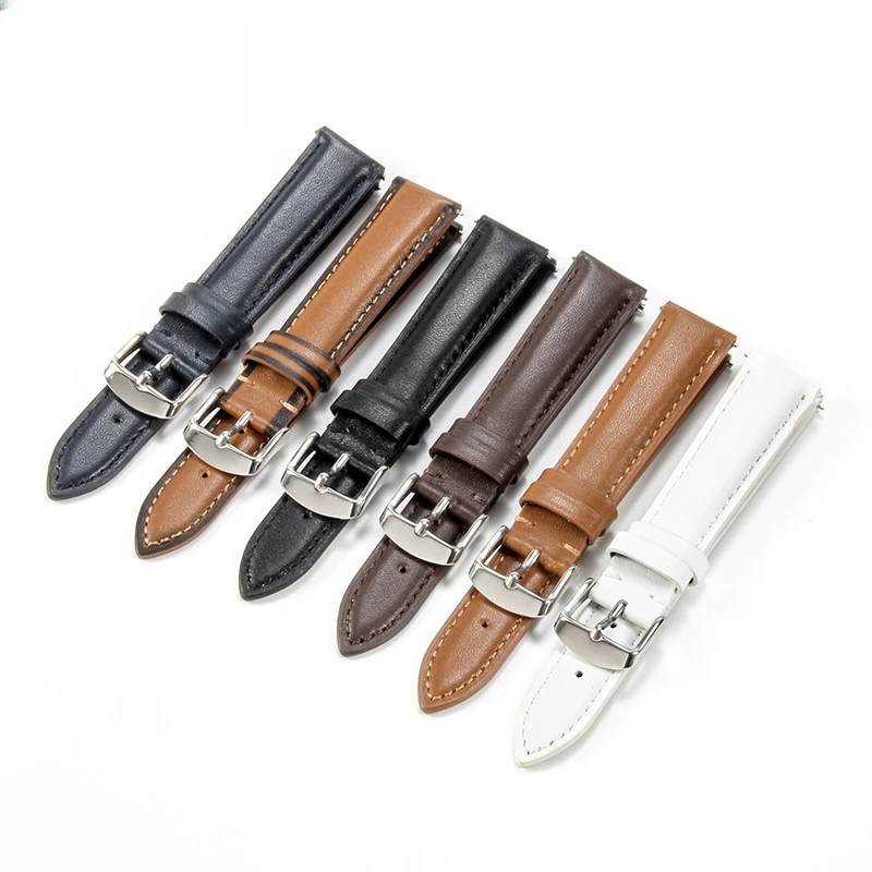

High Quality Genuine Calf Leather Watch Band Womens Business Strap 14/16/18/20mm for Fossil Watch Accessories with Tools