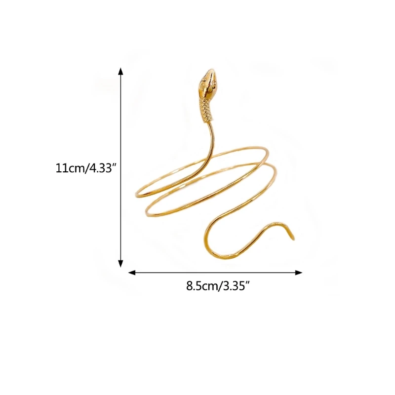 Snake Arm Cuff for Women Hip-pop Armlet Bangle Bracelet for Girls and Women 6