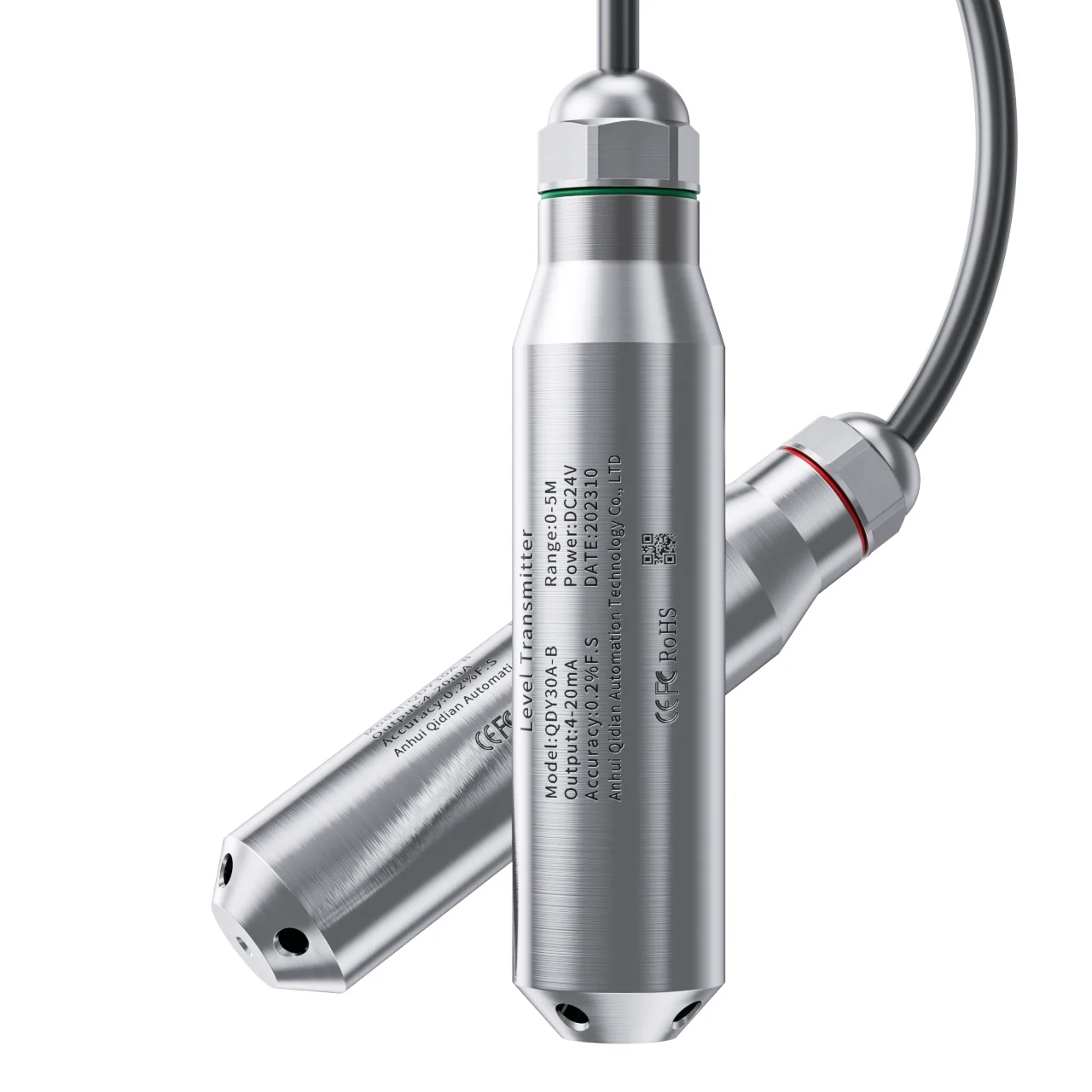 เซ็นเซอร์ระดับน้ำล่าสุด0-10V 4-20mA RS485 0-5M เครื่องส่งสัญญาณระดับน้ำในน้ำเซ็นเซอร์ระดับของเหลวใต้น้ำ 1